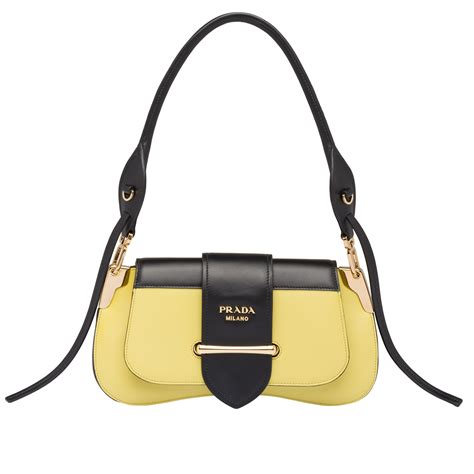 prada sidonie schulterta|PRADA Sidonie leather shoulder bag .